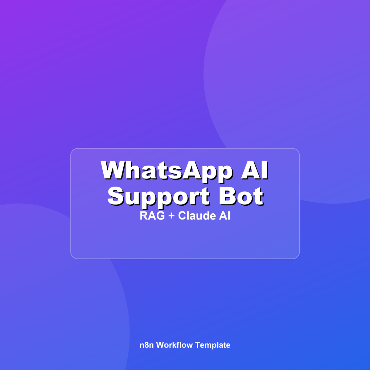 WhatsApp AI Destek Botu — RAG (n8n + Claude + Qdrant)