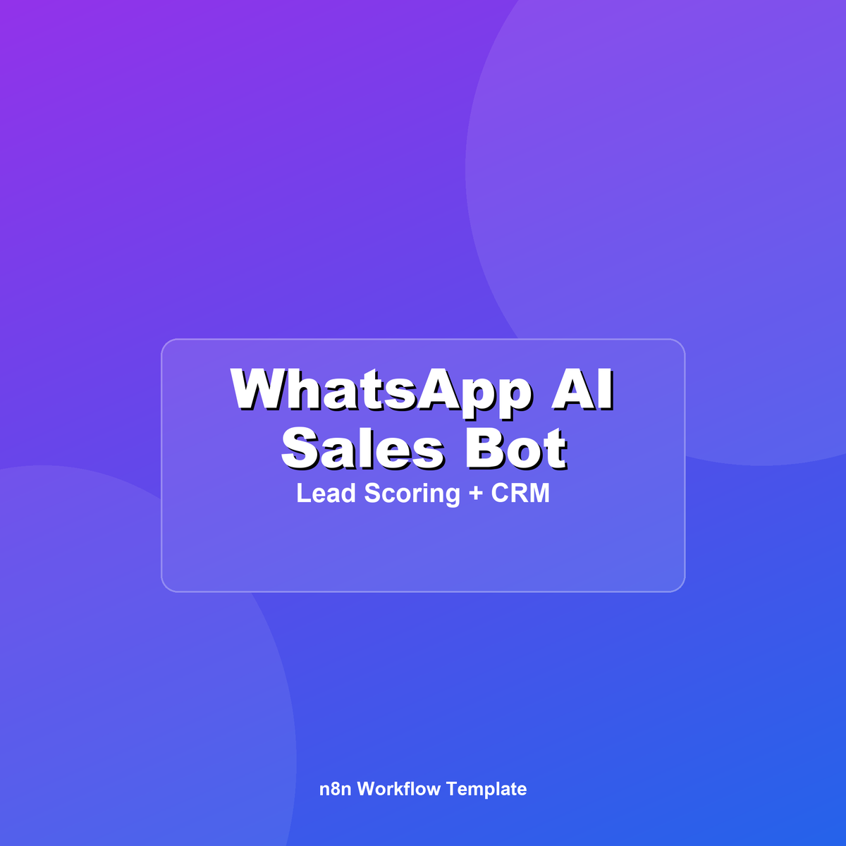 WhatsApp AI Satış Botu — Lead Skorlama (n8n + Claude + CRM)